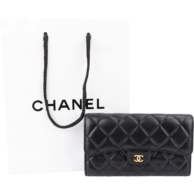 Chanel Quilted Lambskin Classic Flap Wallet