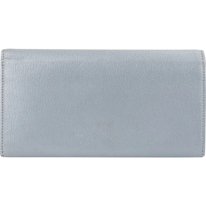 Balenciaga Blue Leather Classic City Wallet