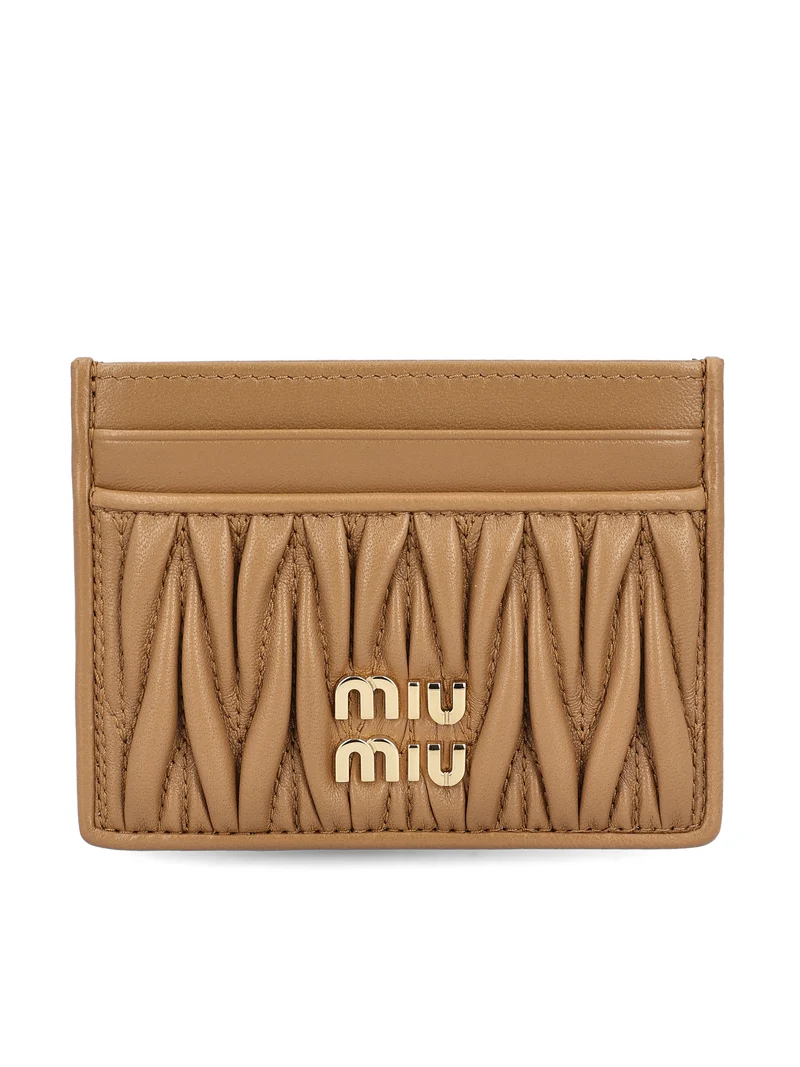 MIU MIU Portacarte In Pelle Matelassé