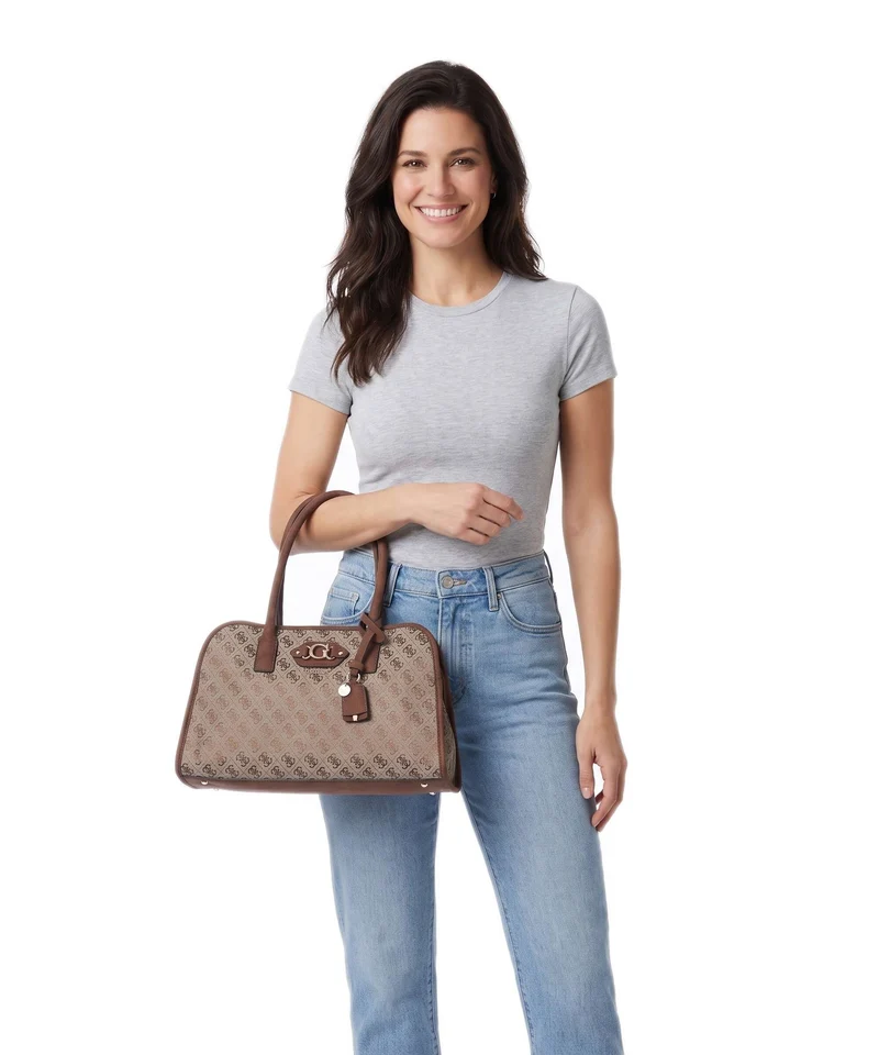Guess Samantha Girlfriend Handtasche latte logo/brown