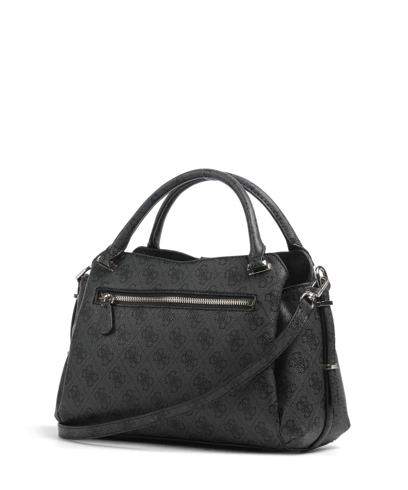 Guess Yvonne Girlfriend Logo Handtasche coal logo