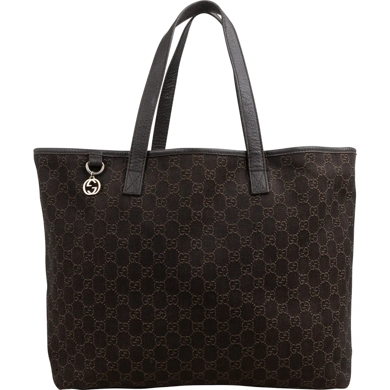 Gucci Monogram GG Canvas Tote Shoulder Bag