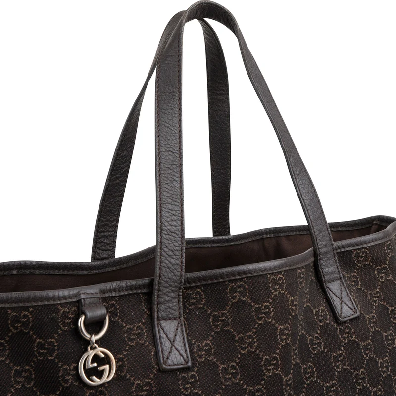 Gucci Monogram GG Canvas Tote Shoulder Bag