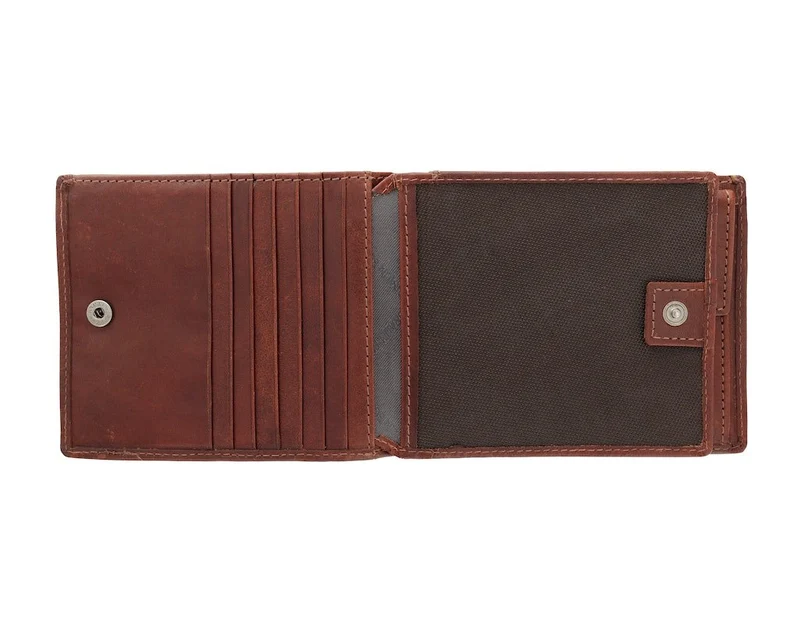Brieftasche Arezzo RFID Edel Tabak