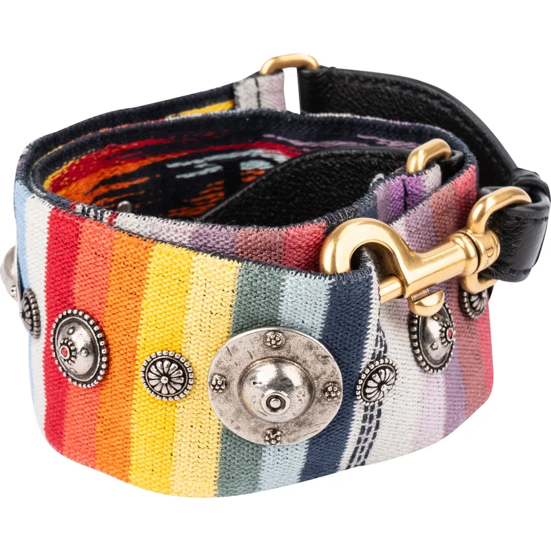 Christian Dior Multicolor Cotton Embroidered Medallions Bag Strap
