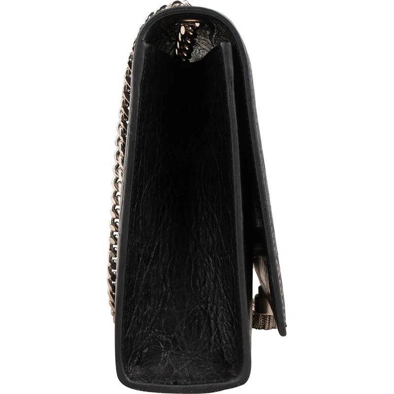Yves Saint Laurent Croc-Embossed Leather Kate Tassel Chain Crossbody Bag