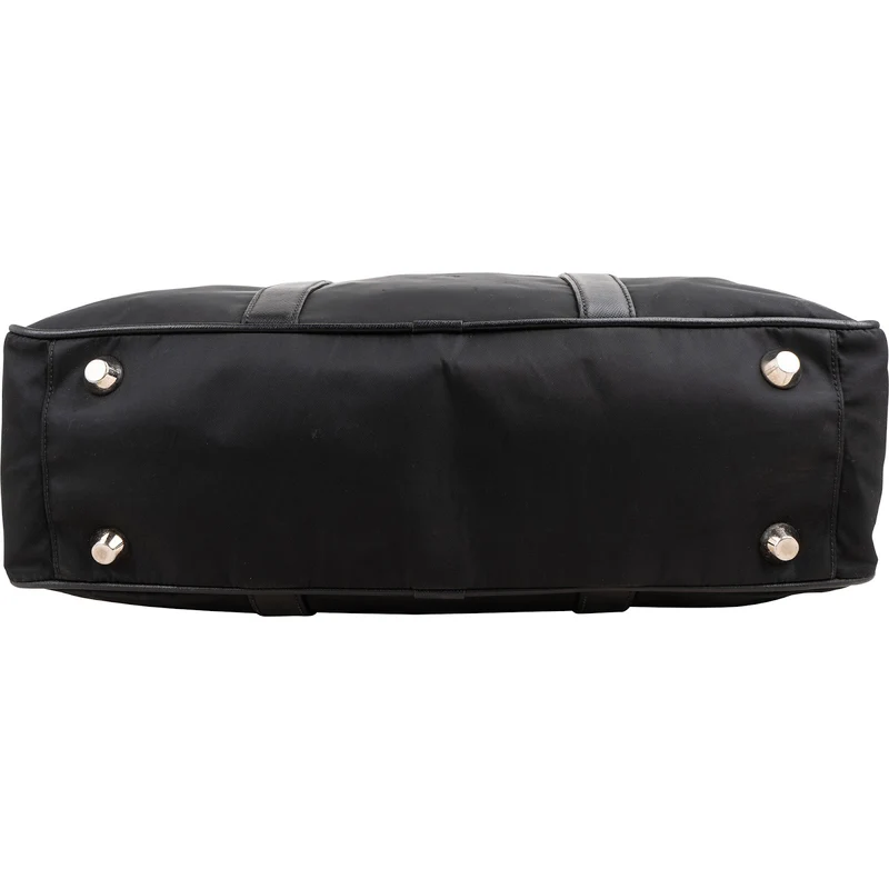 Prada Tessuto Saffiano Leather Triangle Briefcase Handbag