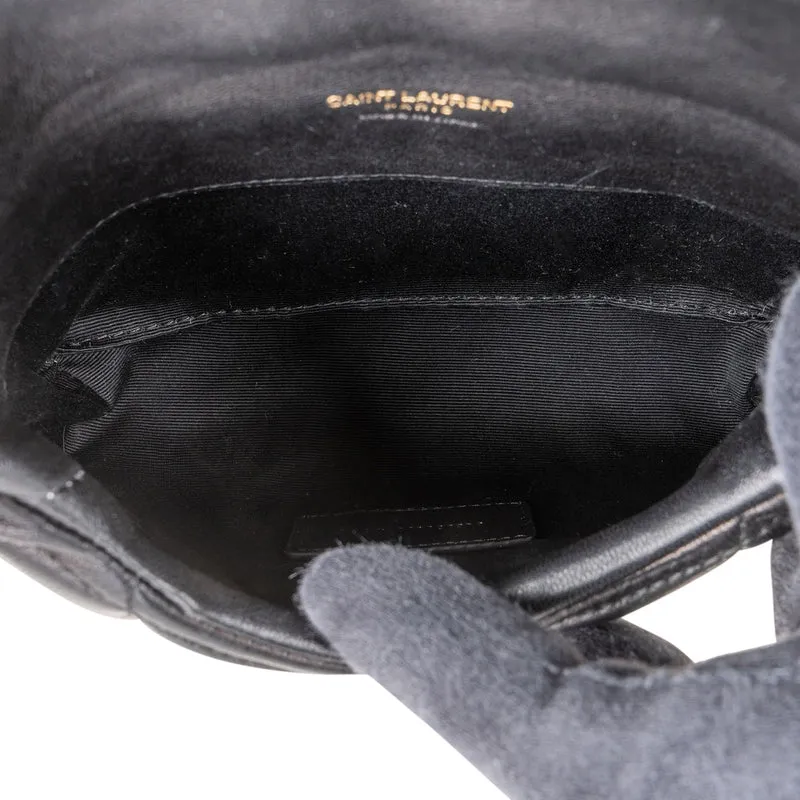 Yves Saint Laurent Quilted Leather Loulou Mini Puffer Pouch Bag