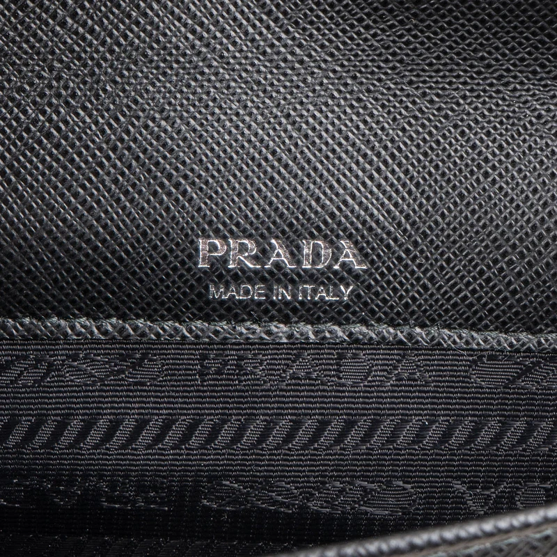 Prada Saffiano Leather Sporty FW Patch Crossbody Bag