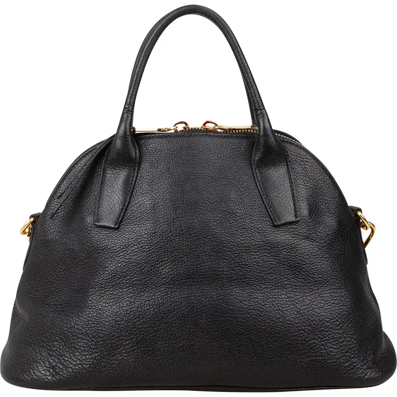 Miu Miu Grained Leather Dome Handbag