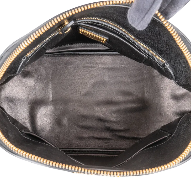 Miu Miu Grained Leather Dome Handbag
