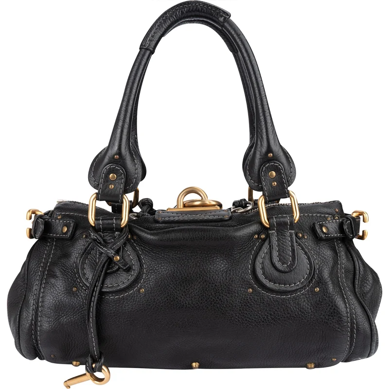 Chloé Pebbled Leather Paddington Satchel Handbag
