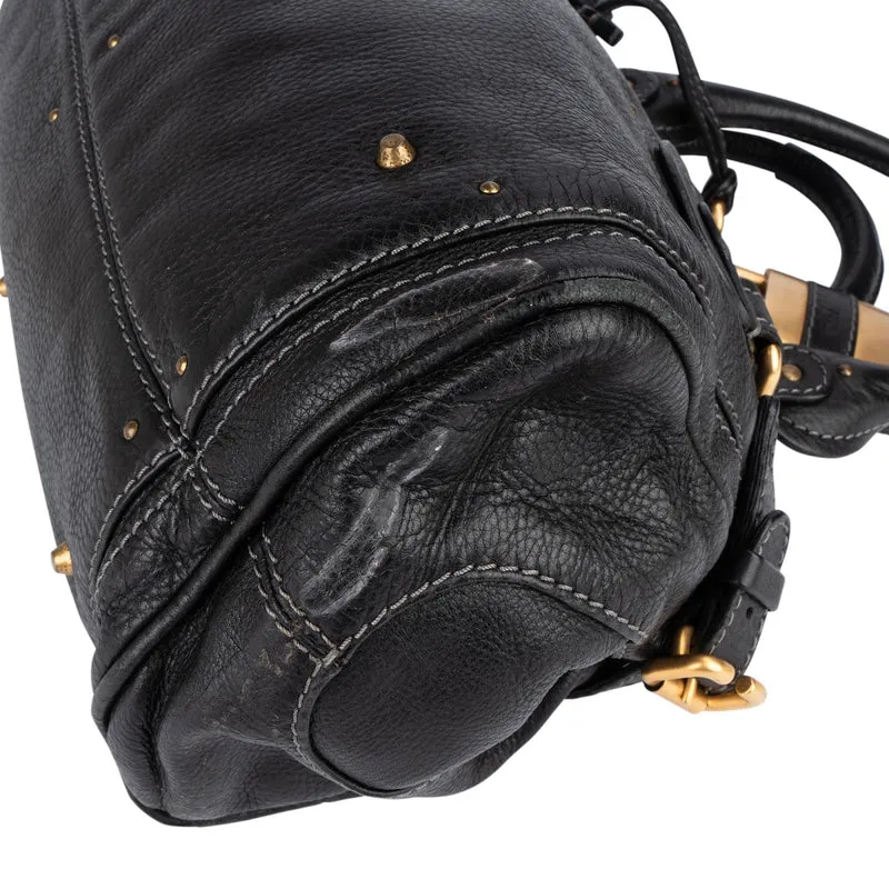 Chloé Pebbled Leather Paddington Satchel Handbag