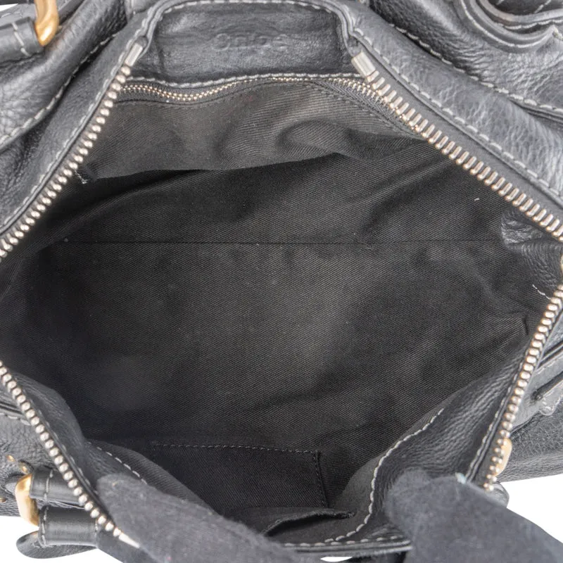 Chloé Pebbled Leather Paddington Satchel Handbag