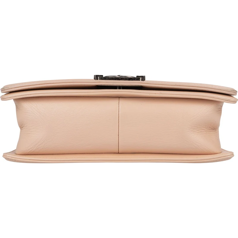 Chanel Quilted Lambskin Boy Single Flap Crossbody Bag