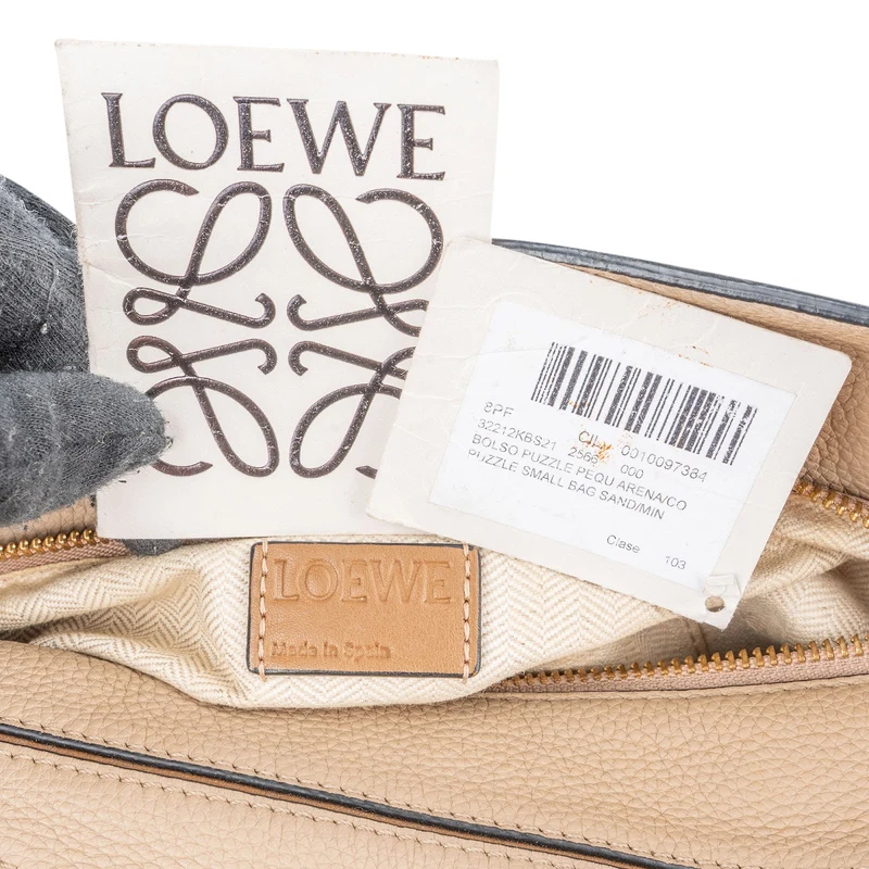 Loewe Grained Calfskin Small Puzzle Handbag