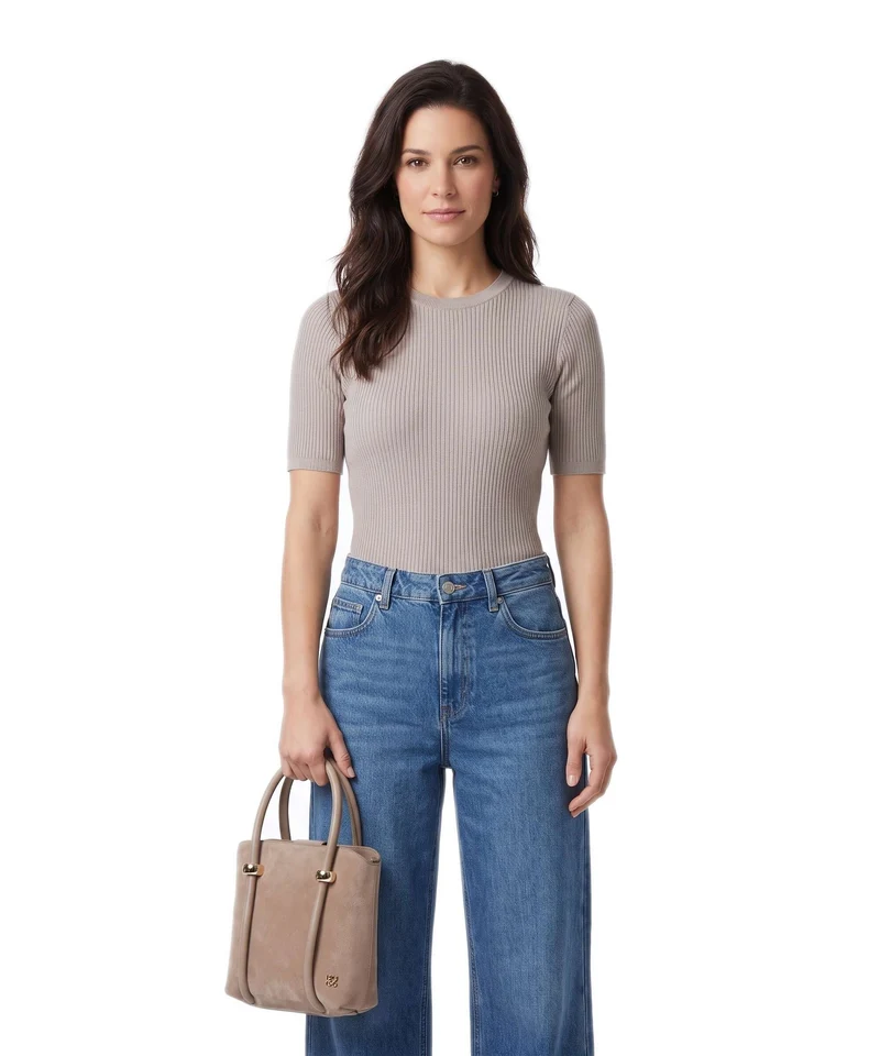 Hugo Briony Handtasche brown overflow
