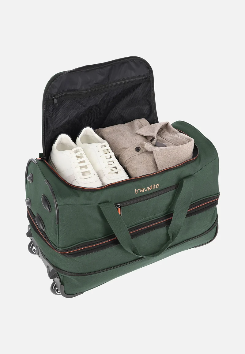 Basics Trolley S Dunkelgrün - Reisetasche mit Rollen