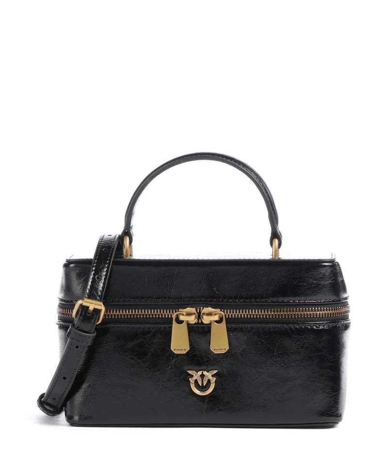 Pinko Vanity Mini Umhängetasche nero/antique gold