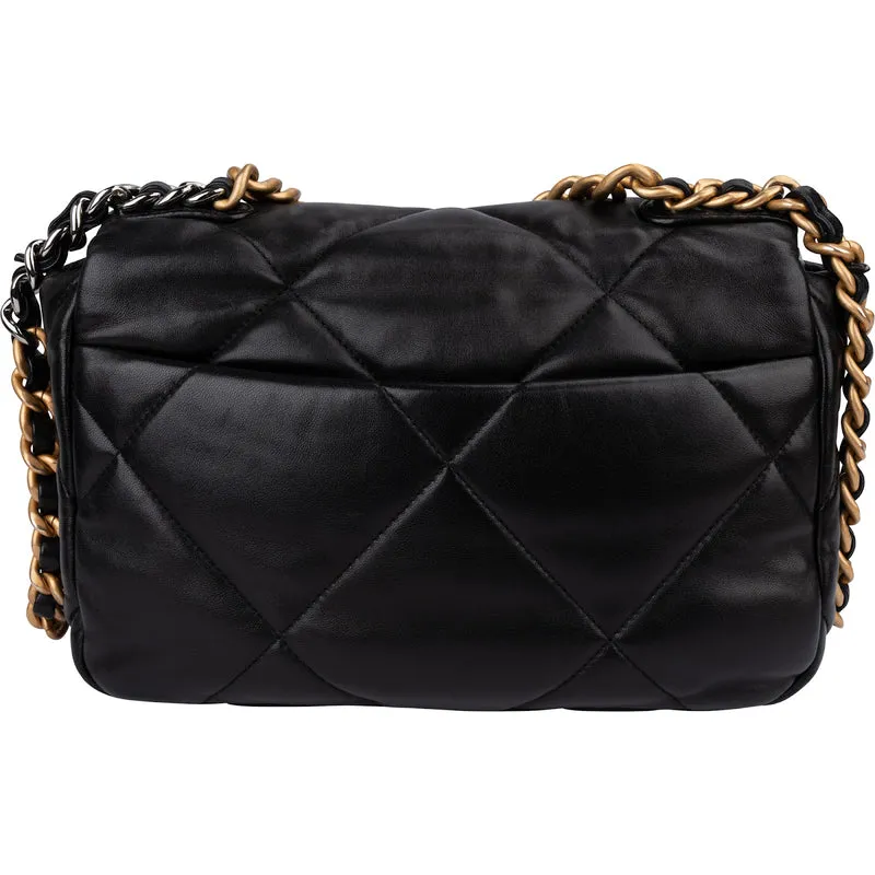 Chanel 19 Quilted Lambskin Single Flap Crossbody Bag