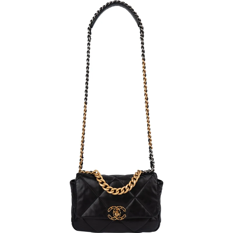 Chanel 19 Quilted Lambskin Single Flap Crossbody Bag