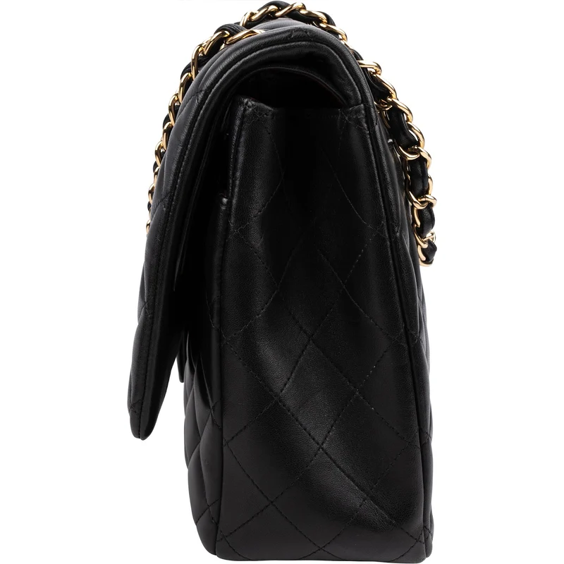 Chanel Quilted Lambskin Maxi Double Flap Crossbody Bag