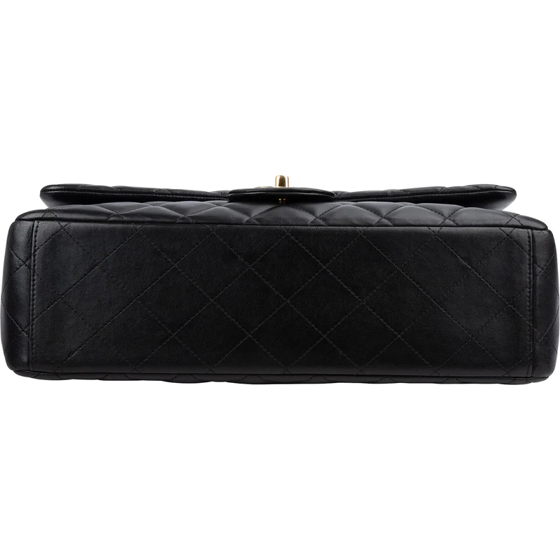 Chanel Quilted Lambskin Maxi Double Flap Crossbody Bag
