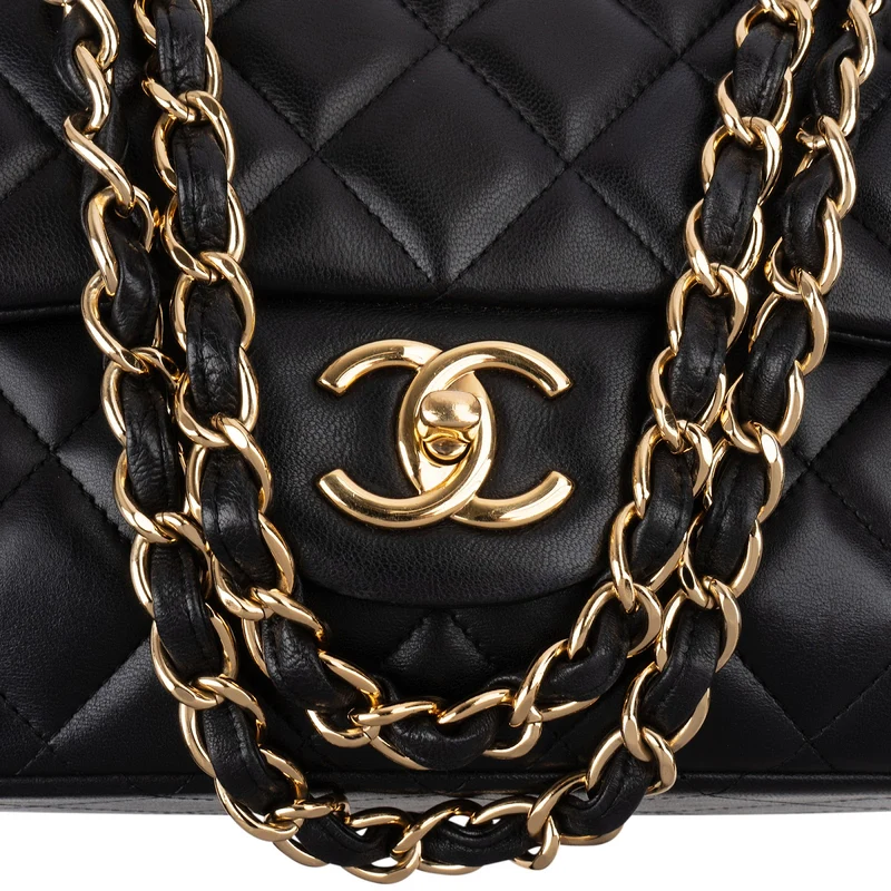 Chanel Quilted Lambskin Maxi Double Flap Crossbody Bag