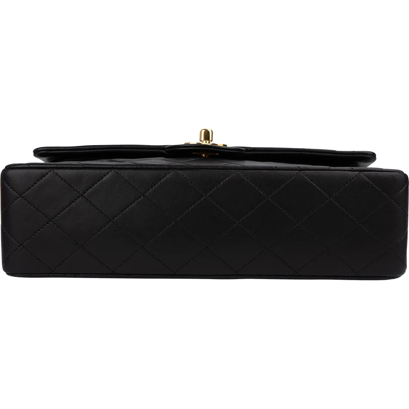 Chanel Quilted Lambskin 24K Gold Medium Double Flap Shoulder Bag