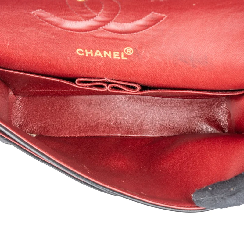 Chanel Quilted Lambskin 24K Gold Medium Double Flap Shoulder Bag