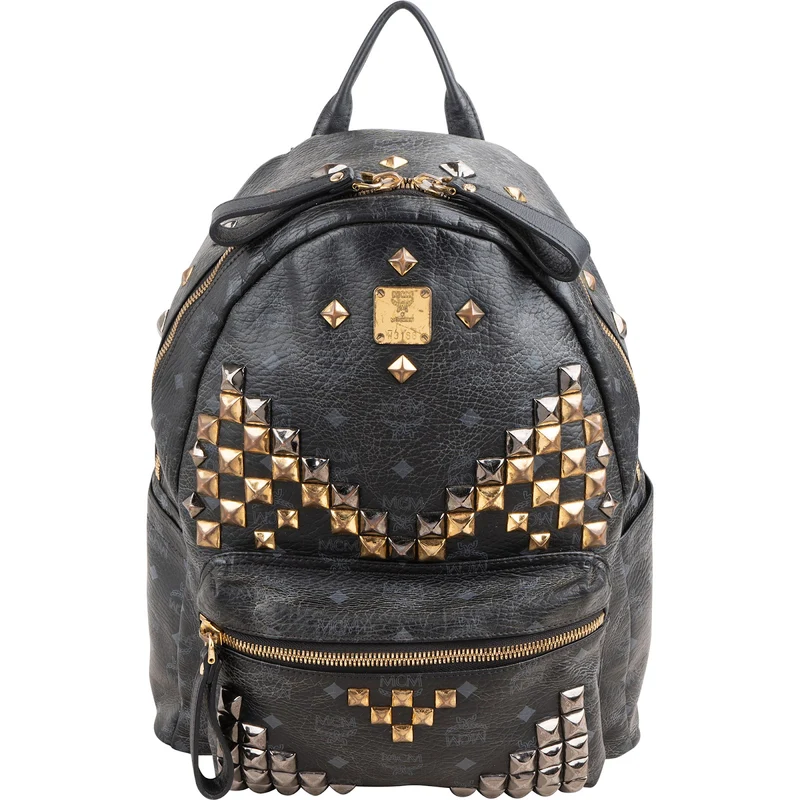 MCM Monogram Visetos Stark Studded Backpack
