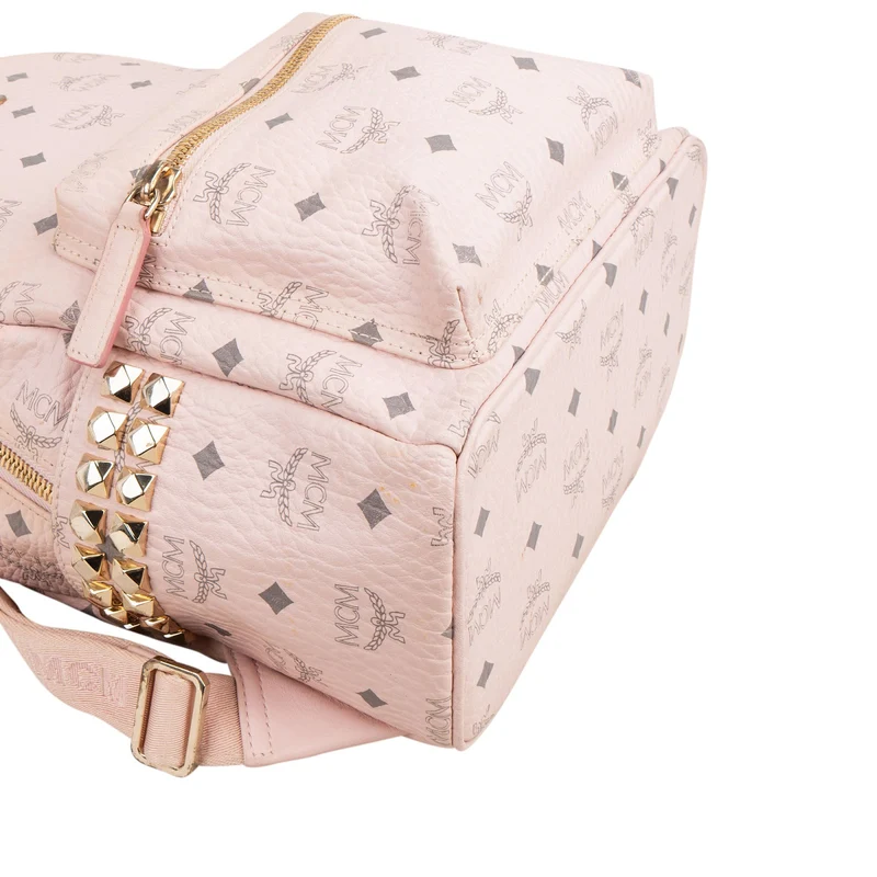MCM Monogram Small Visetos Stark Side Studs Backpack