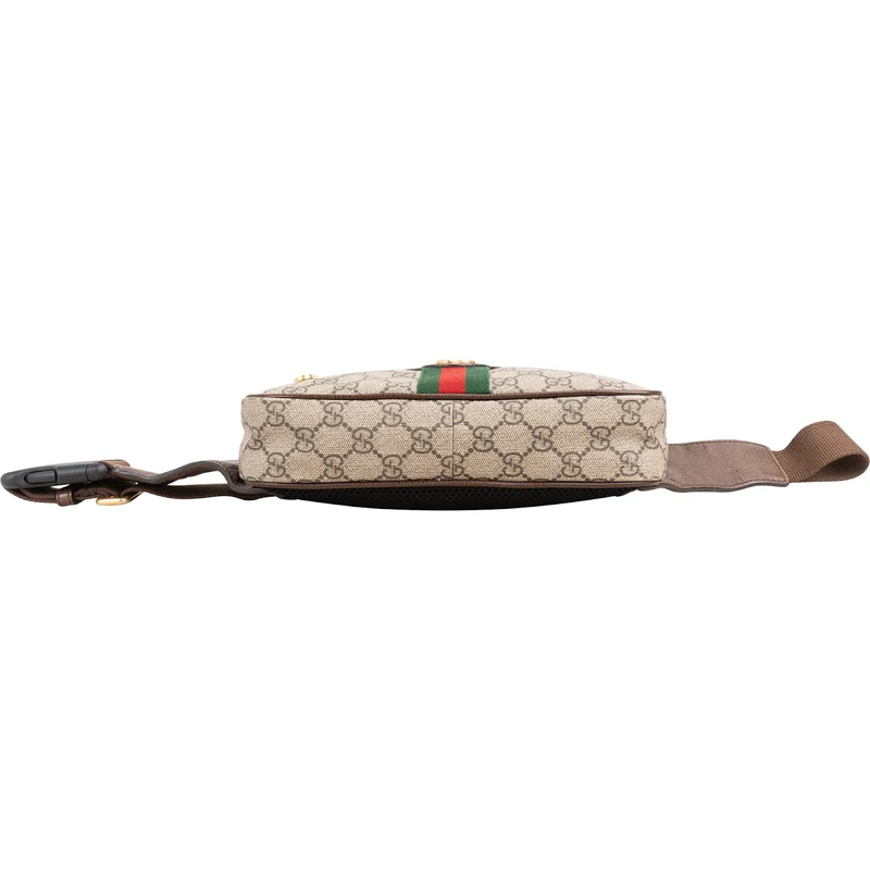 Gucci Monogram GG Supreme Canvas Ophidia Belt Crossbody Bag