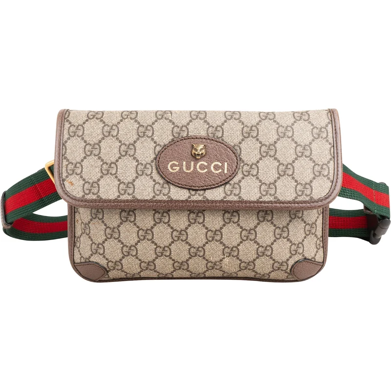 Gucci Monogram GG Supreme Canvas Neo Vintage Belt Crossbody Bag