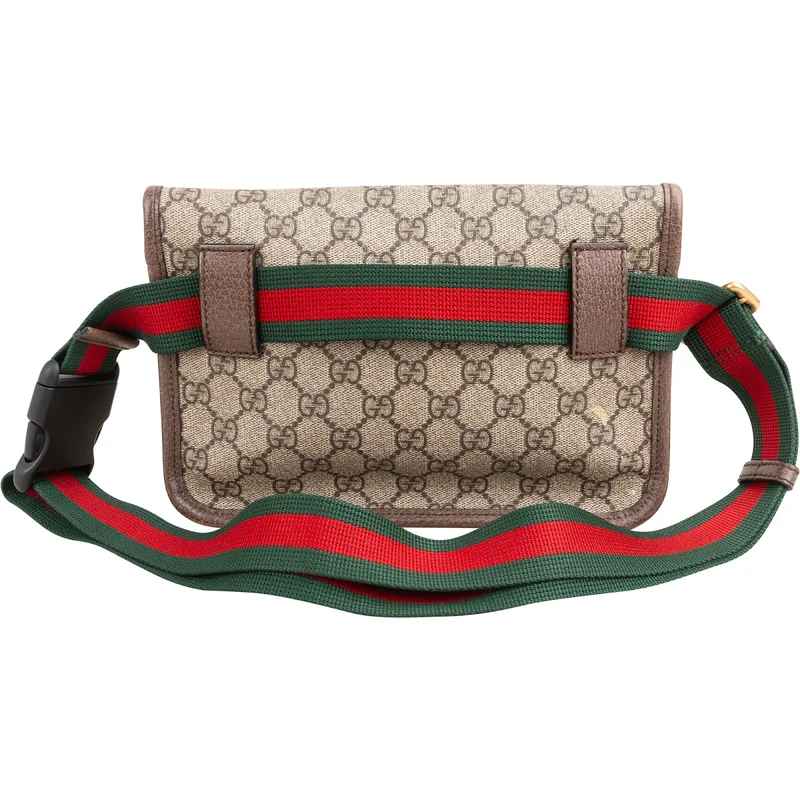 Gucci Monogram GG Supreme Canvas Neo Vintage Belt Crossbody Bag