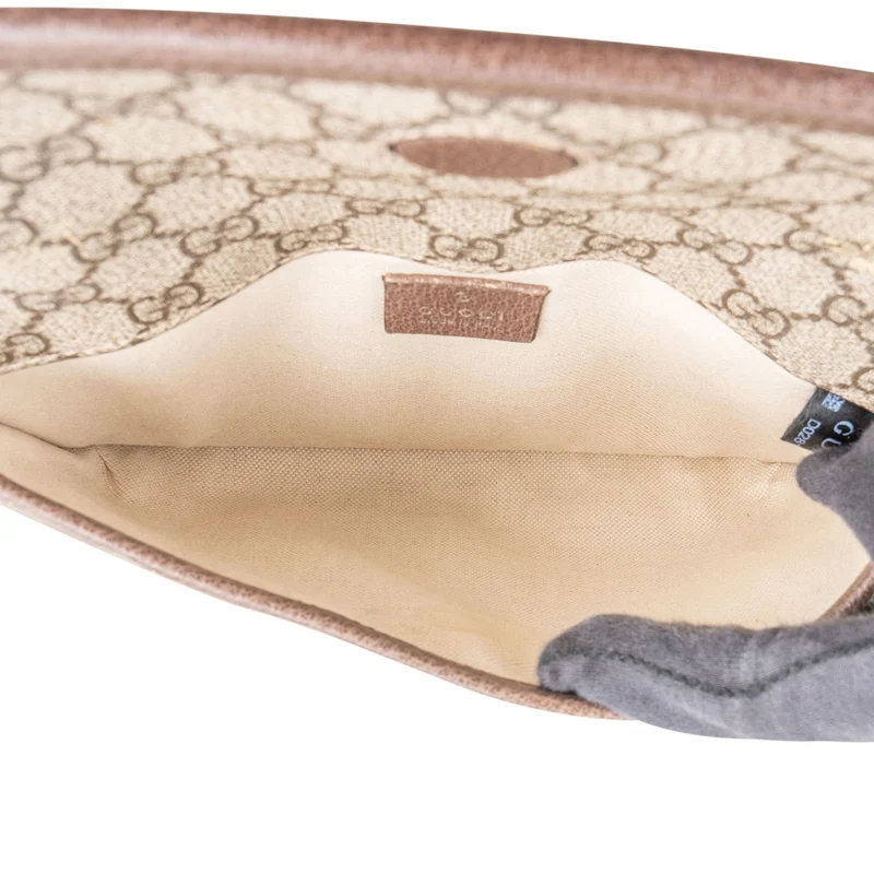 Gucci Monogram GG Supreme Canvas Neo Vintage Belt Crossbody Bag