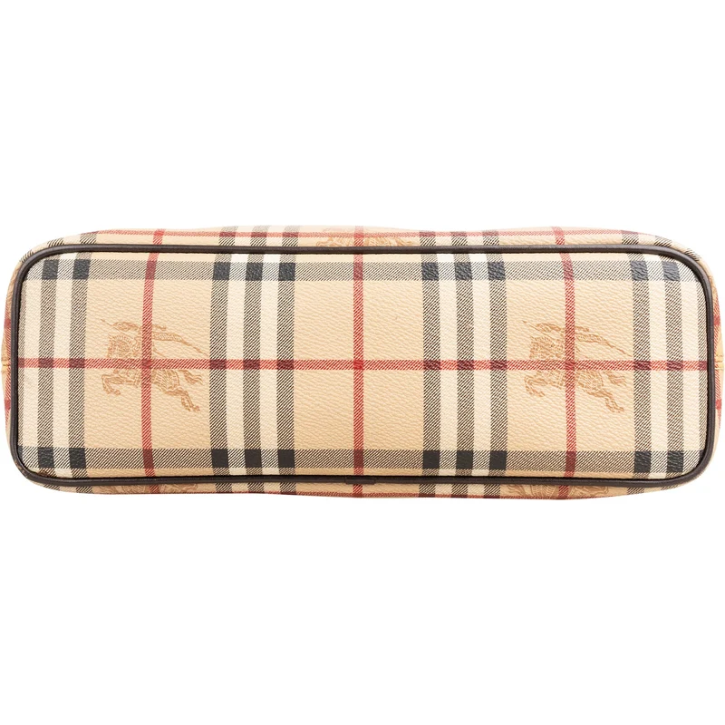 Burberry Haymarket Check Canvas Tote Handbag