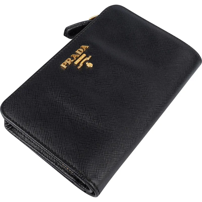 Prada Saffiano Leather Bifold Wallet