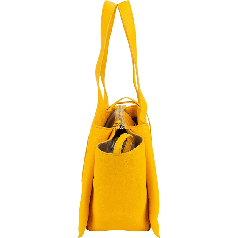 Celine Grained Calfskin Small Tri-Fold Shoulder Bag