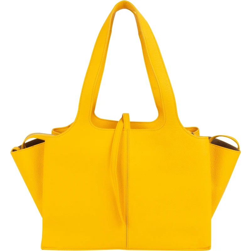 Celine Grained Calfskin Small Tri-Fold Shoulder Bag