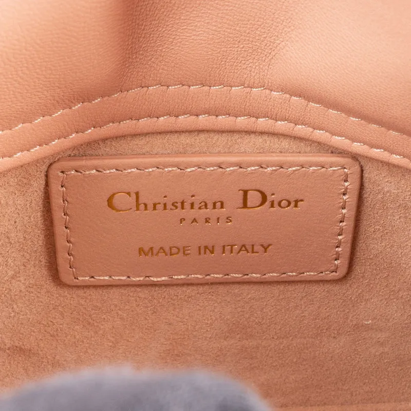 Christian Dior Lambskin Micro Lady Dior Crossbody Handbag