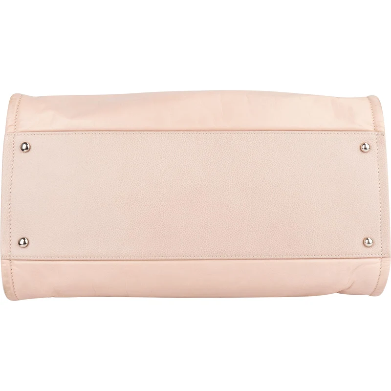 Chanel Rose Leather Shopper Deauville Shoulder Bag