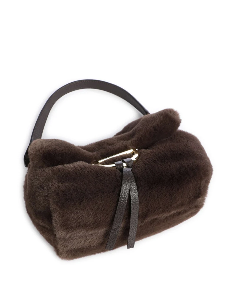 Abro Temi Small Schultertasche dark brown