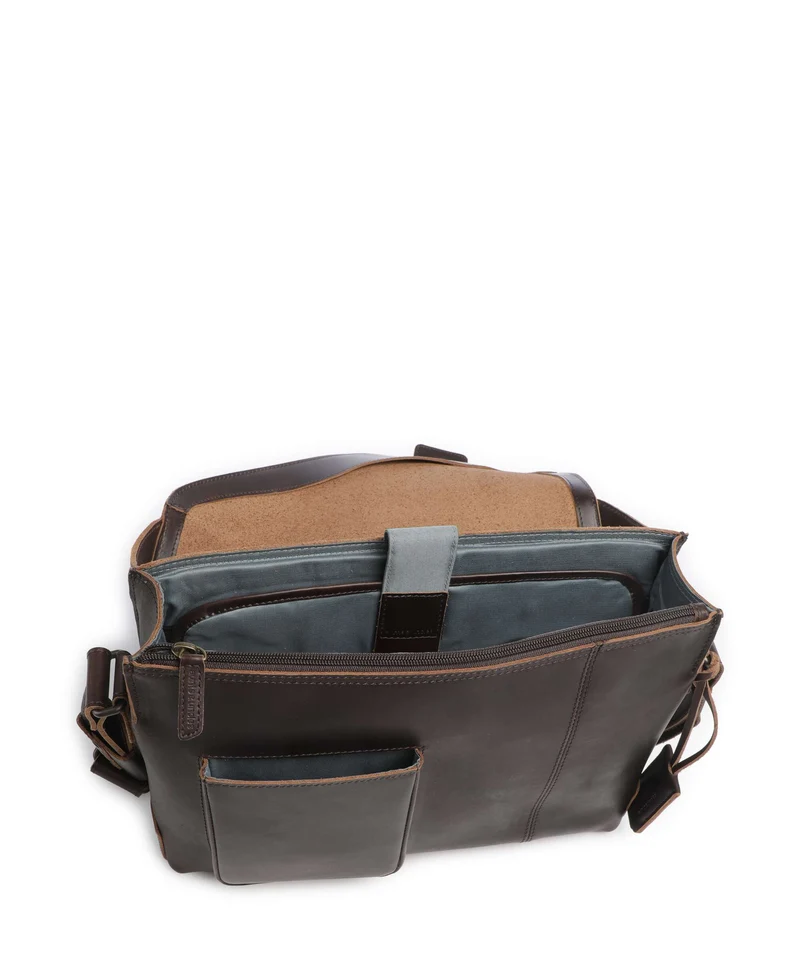 Aunts & Uncles Heritage Judd Kuriertasche dark brown