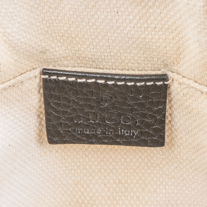 Gucci Black Pebbled Leather Soho Camera Crossbody Bag