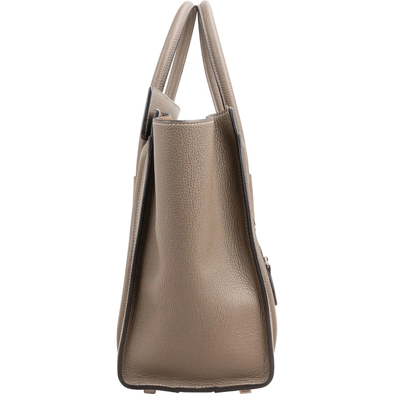 Céline Taupe Grained Calfskin Luggage Handbag
