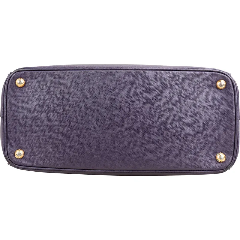 Prada Purple Saffiano Leather Galleria Handbag