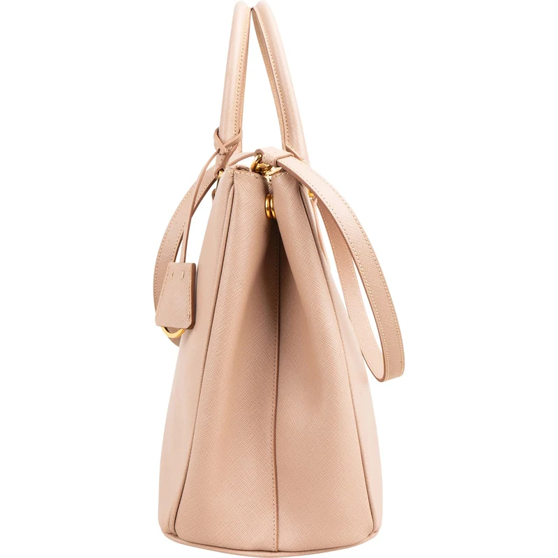 Prada Pink Saffiano Leather Galleria Handbag