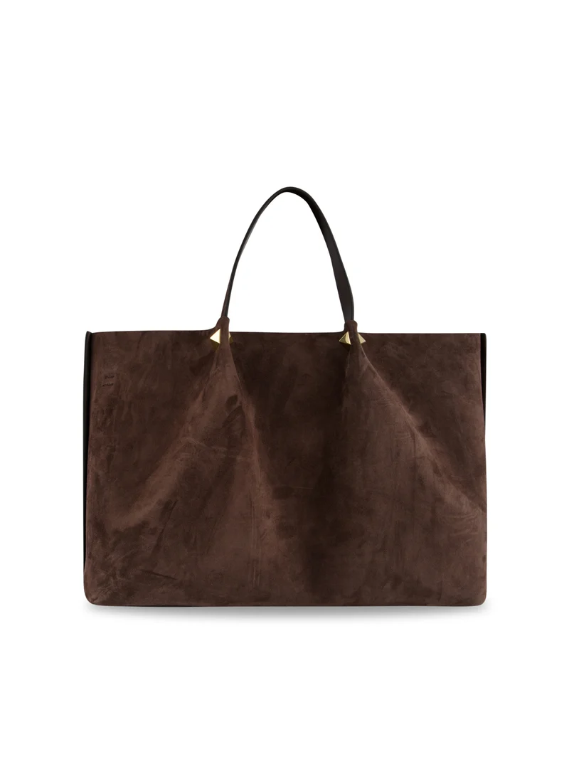 VALENTINO GARAVANI Large Shopping Bag in Soft Suede