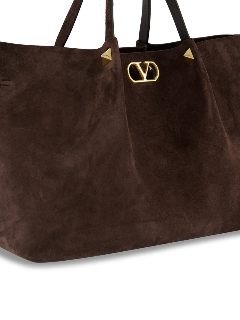 VALENTINO GARAVANI Large Shopping Bag in Soft Suede